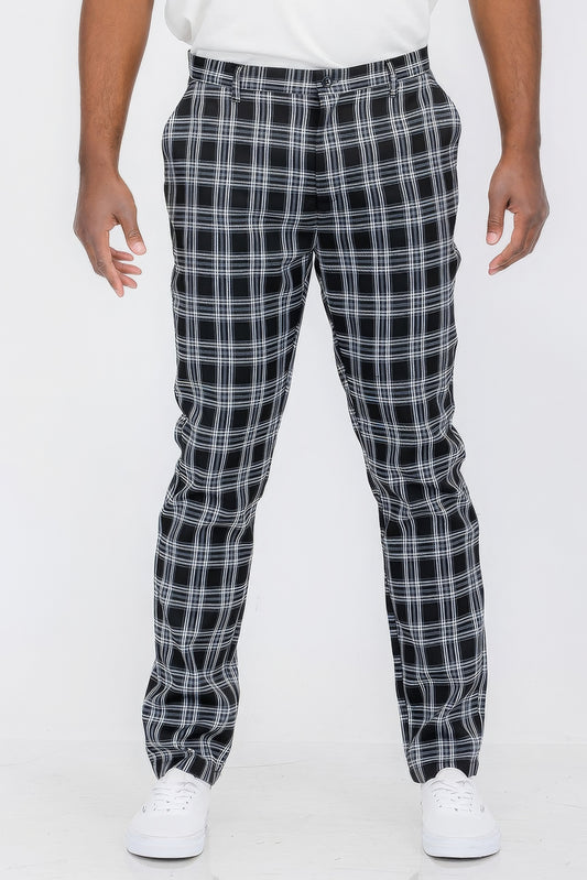 Plaid Trouser Pants